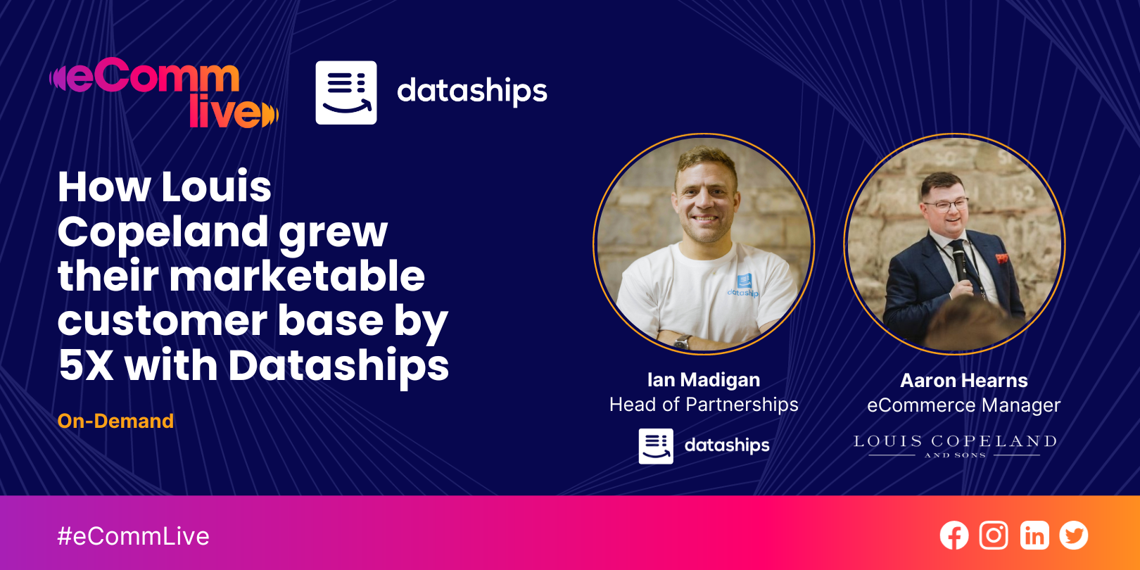 Webinar: How Louis Copeland grew their marketable customer base by 5X with Dataships (Available On-Demand)